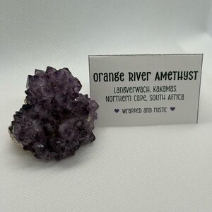 Raw Crystal Specimen! Orange River Amethyst - AMAZING SPARKLE!!